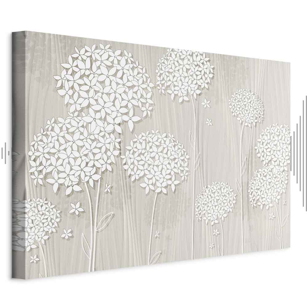 Flowers in the Wind Floral Canvas Print