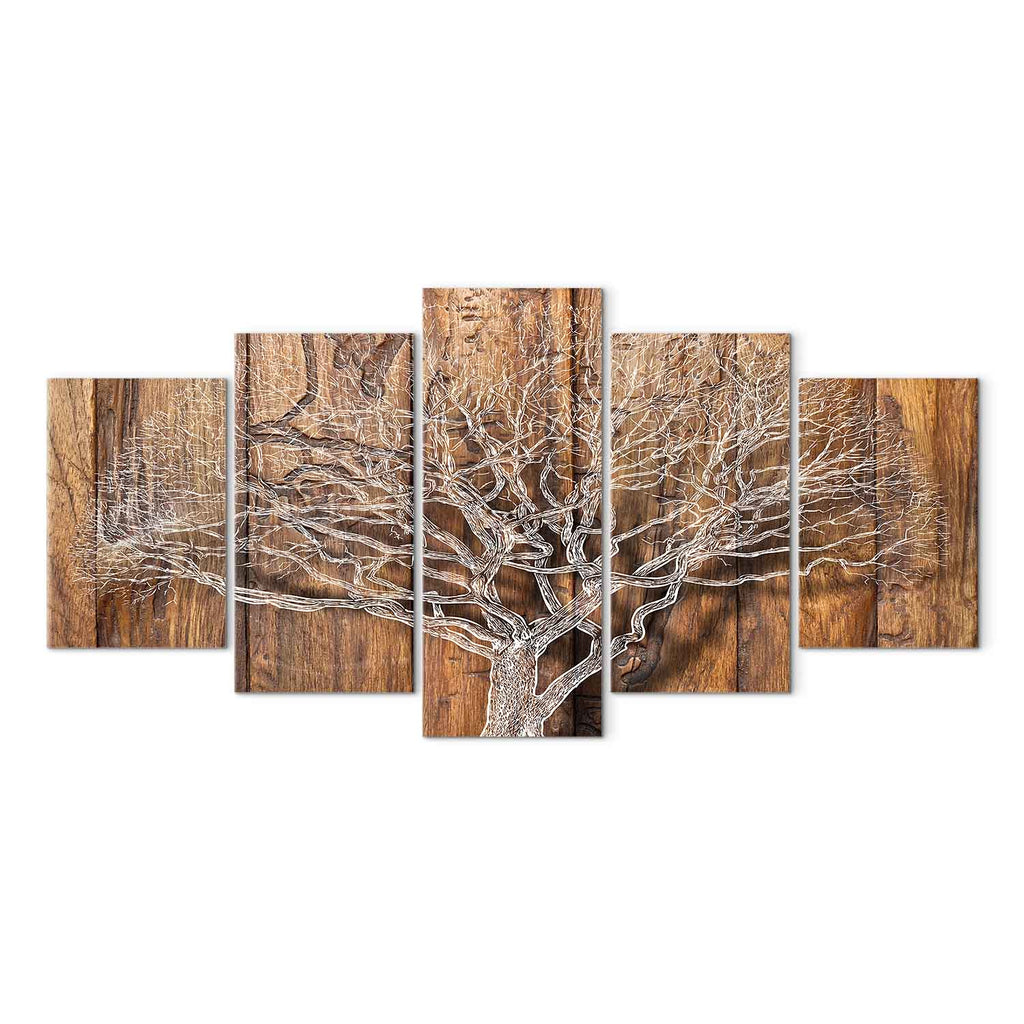 Forest Tree Rings Nature Canvas Print