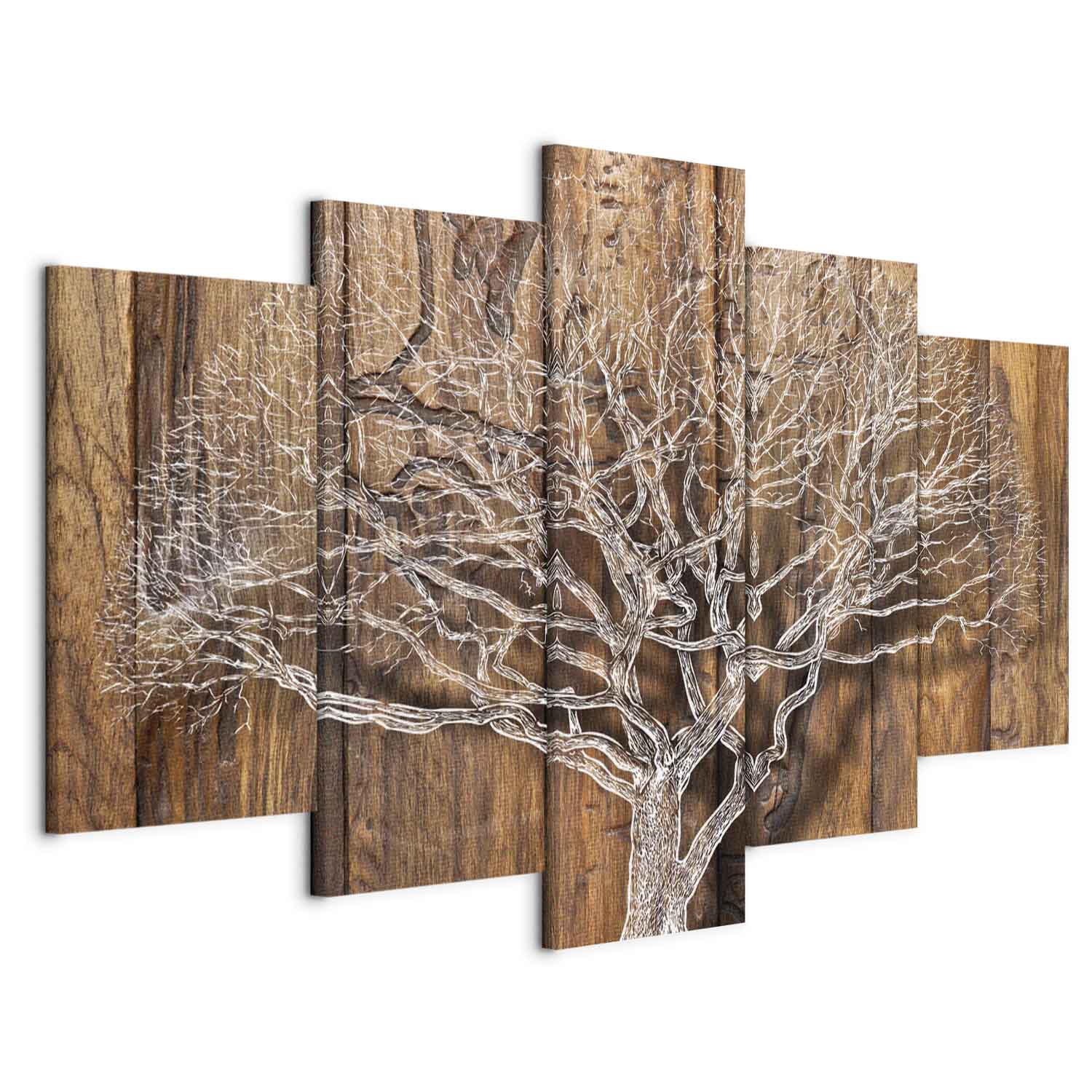 Forest Tree Rings Nature Canvas Print