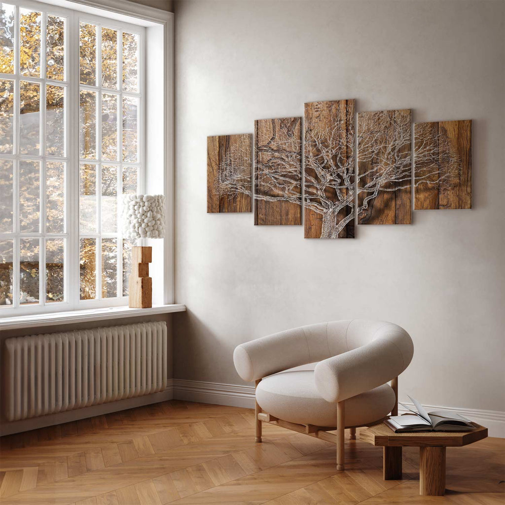 Forest Tree Rings Nature Canvas Print