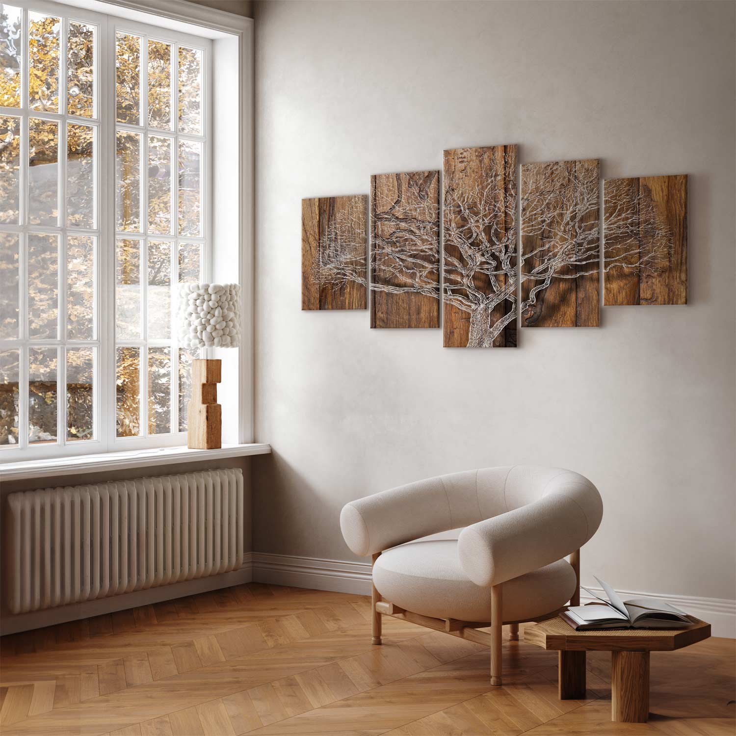 Forest Tree Rings Nature Canvas Print