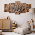 Forest Tree Rings Nature Canvas Print