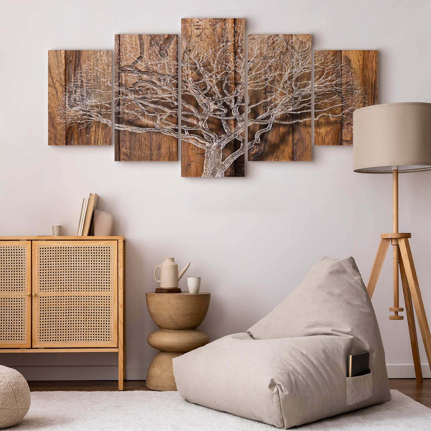 Forest Tree Rings Nature Canvas Print