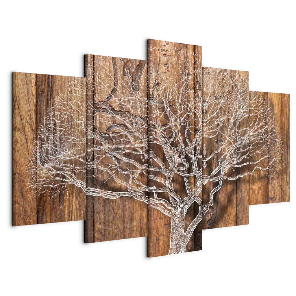 Forest Tree Rings Nature Canvas Print