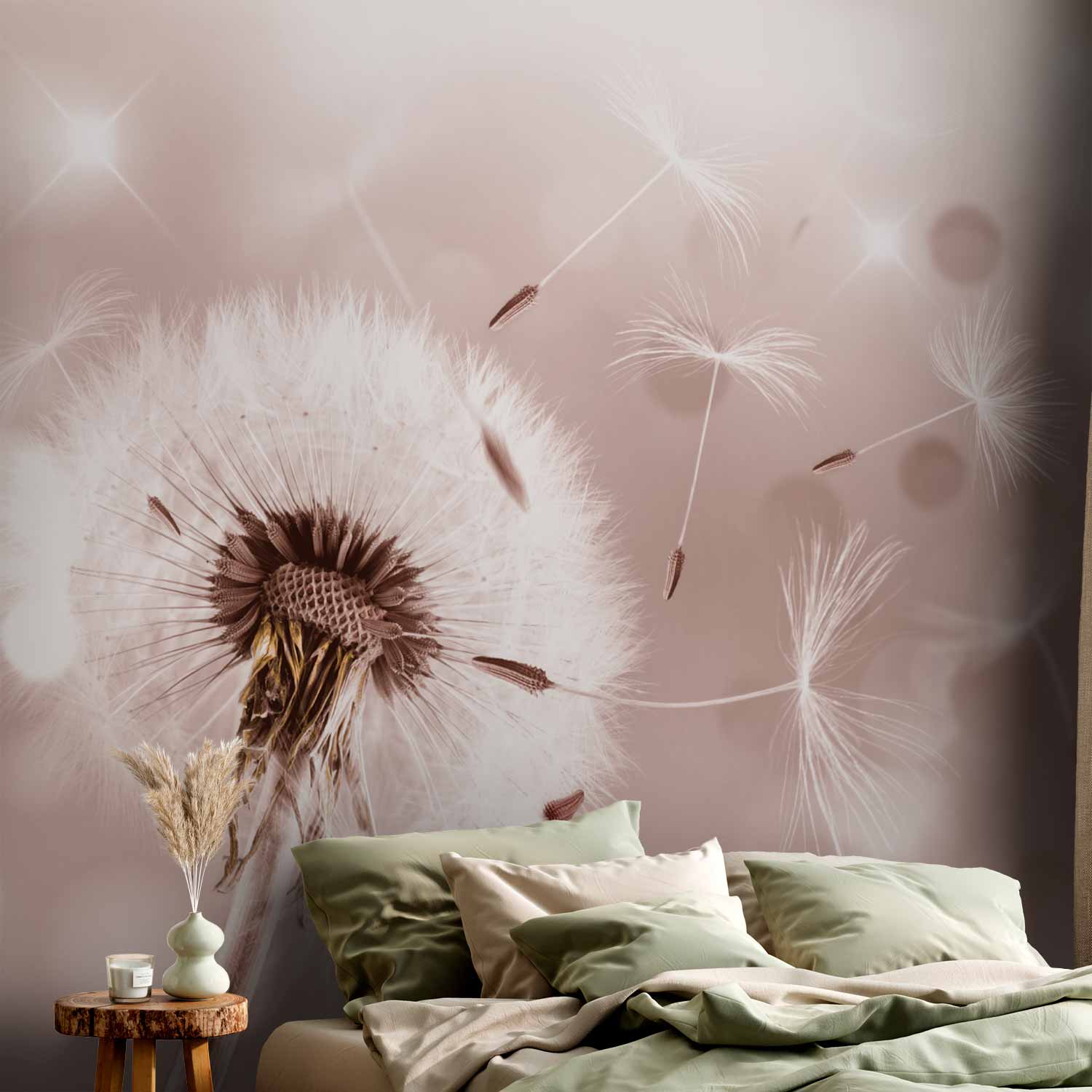 Sunlit Dandelions Nature Wall Mural