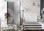 Grey Dandelion Shine Nature 3-Panel Room Divider