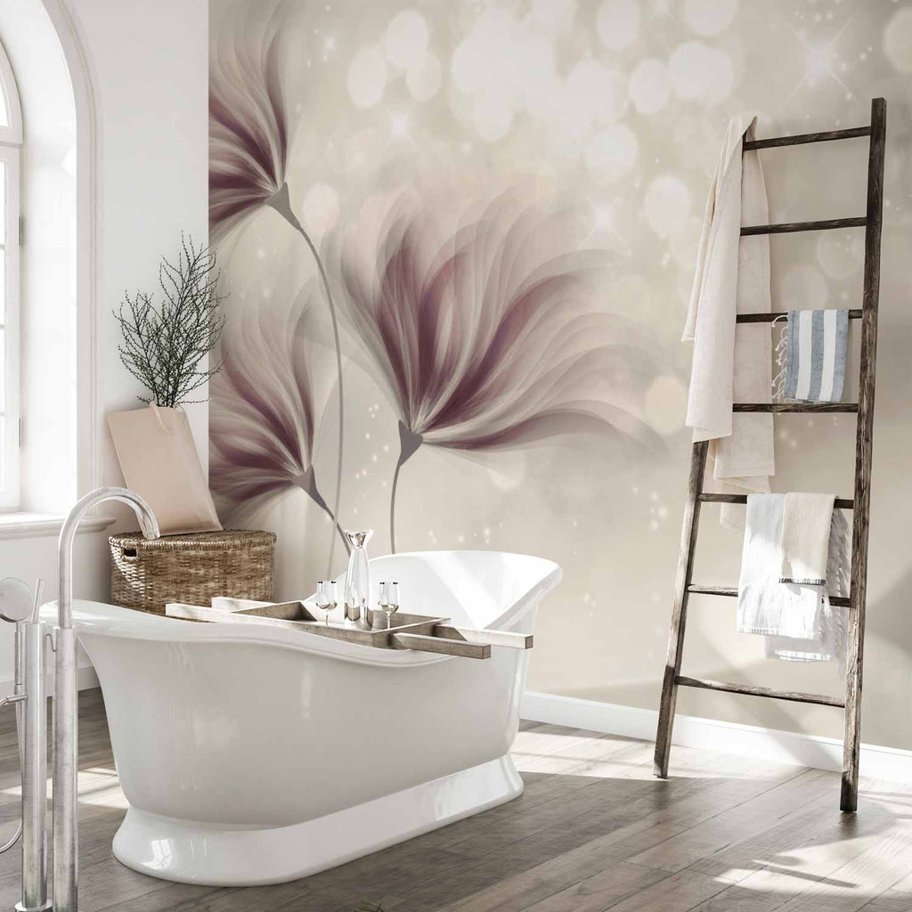 Luminous Morning Floral Wall Mural