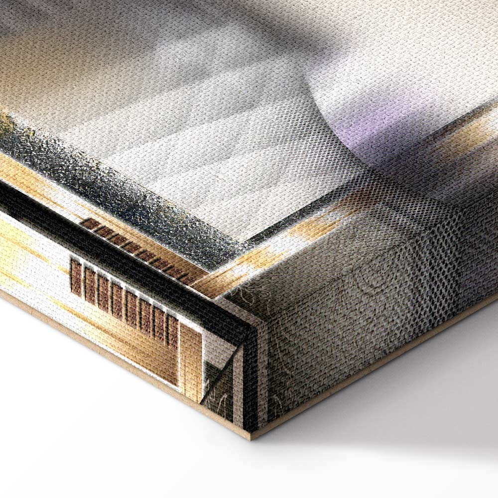 Abstract Floral Lilies Multicolor Canvas Print