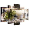Abstract Floral Lilies Multicolor Canvas Print