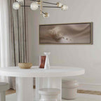 Delicate Feather Water Waves Canvas Print