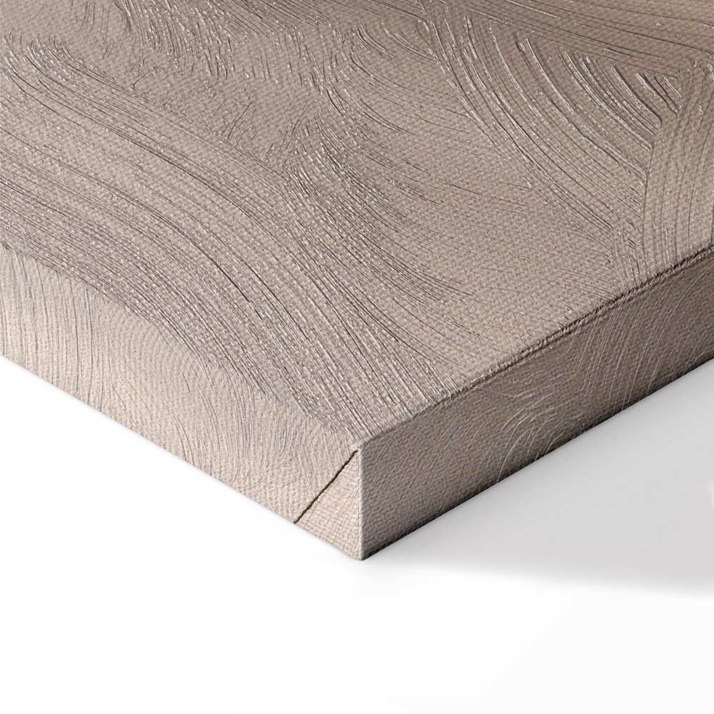 Delicate Feather Water Waves Canvas Print