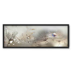 Dandelion Inscriptions Romantic Canvas Print