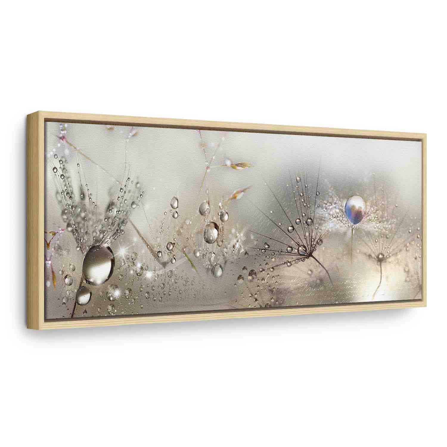 Dandelion Inscriptions Romantic Canvas Print