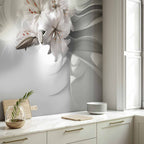 3D Lilies Tunnel Wall Mural