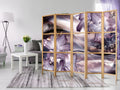 Lilies on Wave Floral 5-Panel Japanese Room Divider