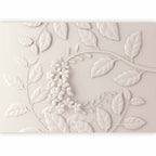 Cream Paper Flowers Floral Wall Mural