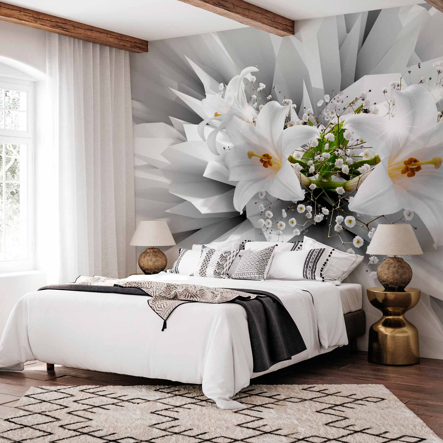 Abstract Floral Explosion Wall Mural