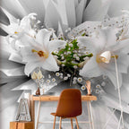 Abstract Floral Explosion Wall Mural
