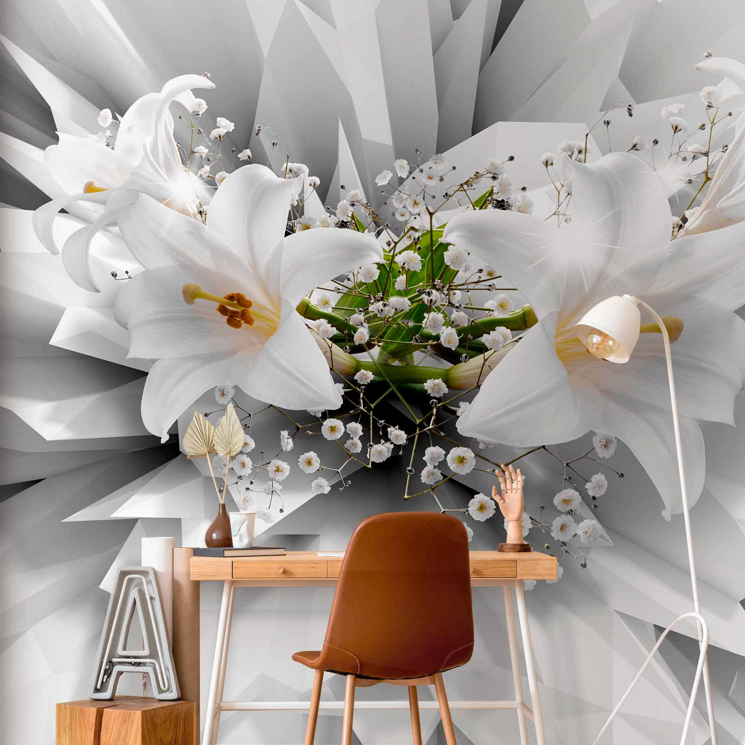 Abstract Floral Explosion Wall Mural