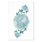 Floral Planet Nature Vertical Canvas Print