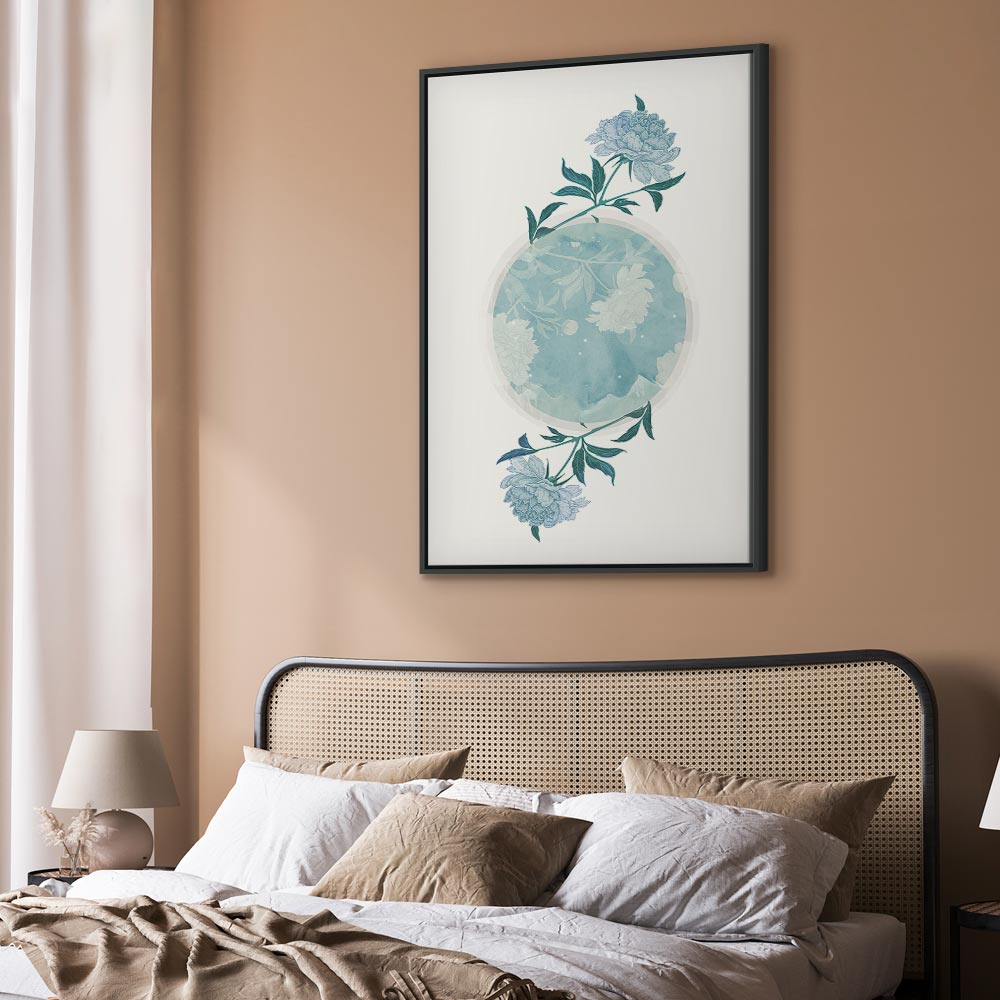 Floral Planet Nature Vertical Canvas Print