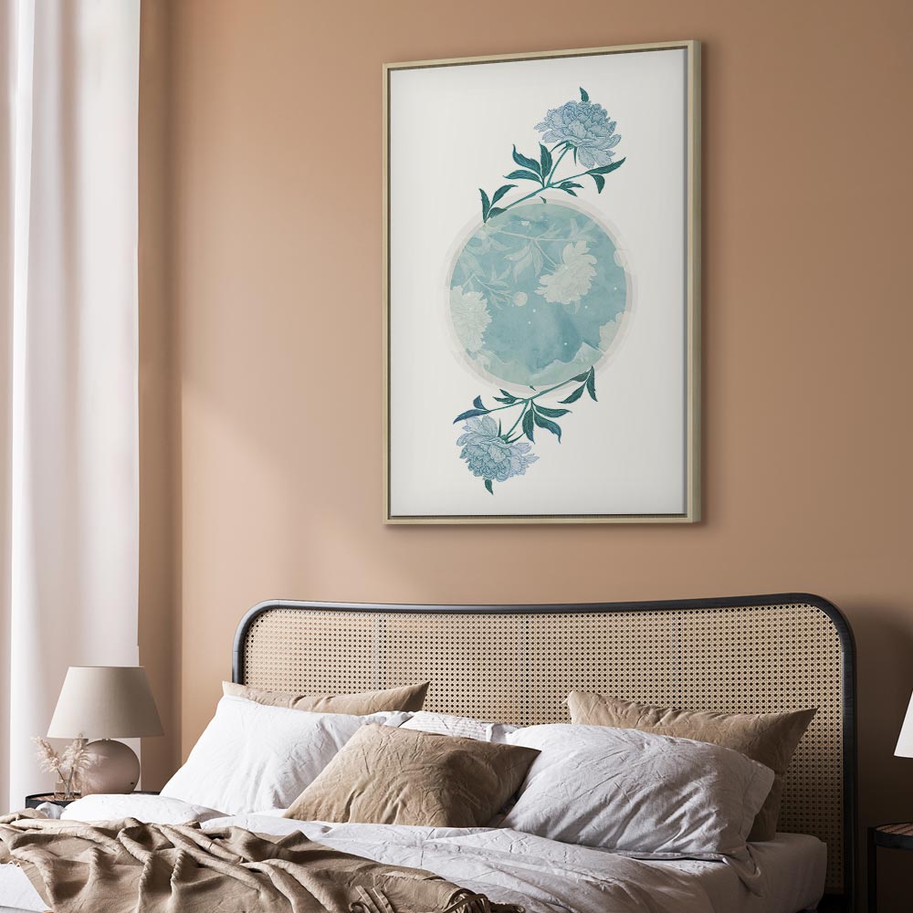 Floral Planet Nature Vertical Canvas Print