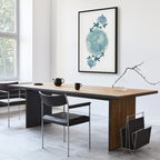 Floral Planet Nature Vertical Canvas Print