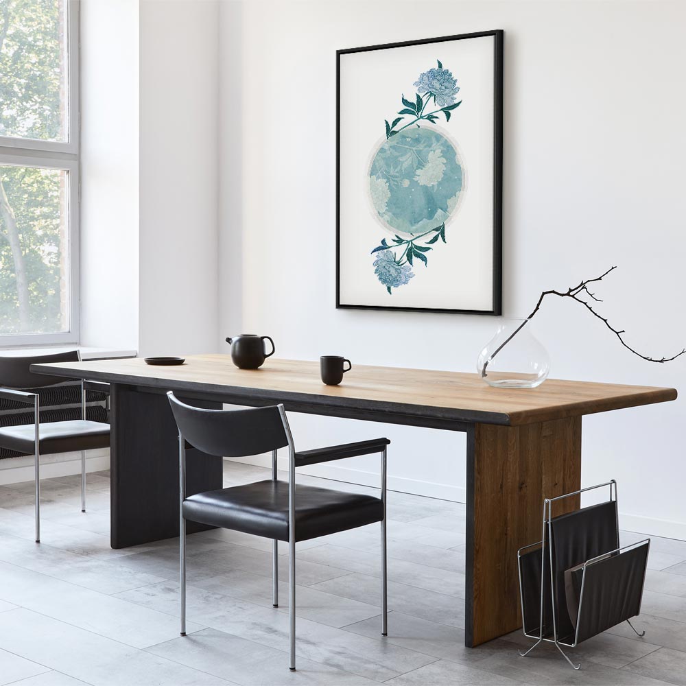 Floral Planet Nature Vertical Canvas Print