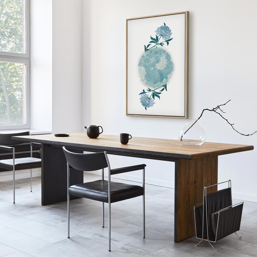 Floral Planet Nature Vertical Canvas Print