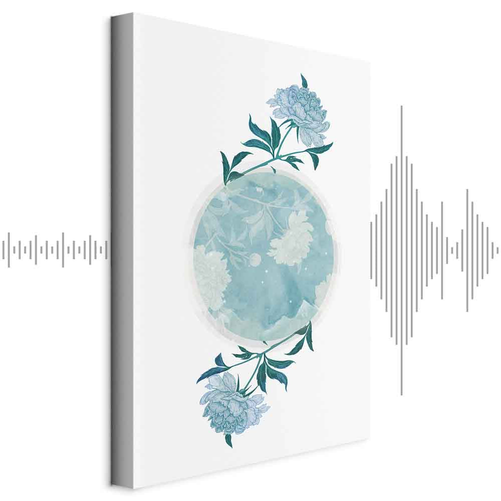 Floral Planet Nature Vertical Canvas Print