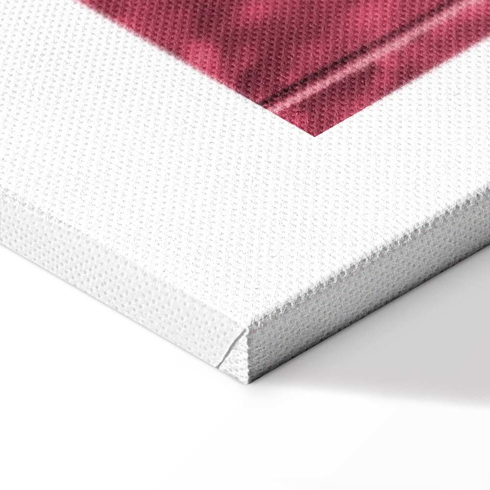 Ruby Flower Stalk Vertical Canvas Print