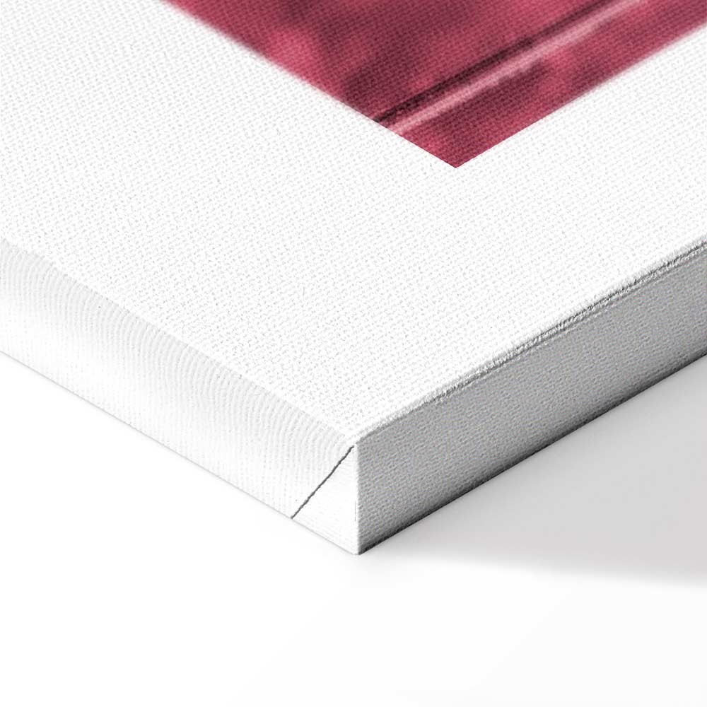 Ruby Flower Stalk Vertical Canvas Print