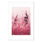 Ruby Flower Stalk Vertical Canvas Print