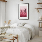 Ruby Flower Stalk Vertical Canvas Print