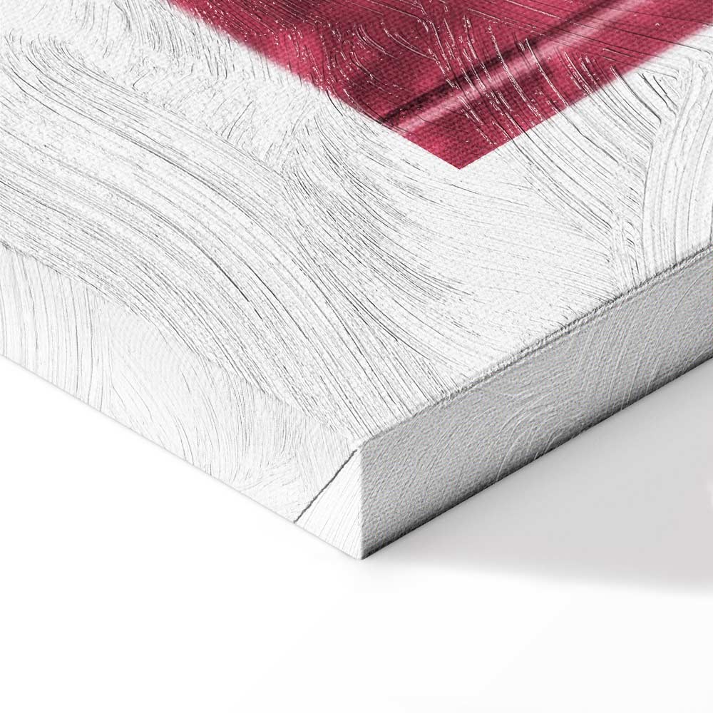 Ruby Flower Stalk Vertical Canvas Print