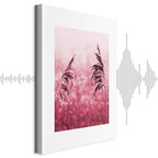 Ruby Flower Stalk Vertical Canvas Print