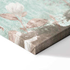 Roman Flowers Textured Vertical Canvas Print