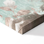 Roman Flowers Textured Vertical Canvas Print