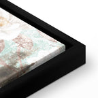 Roman Flowers Textured Vertical Canvas Print