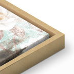 Roman Flowers Textured Vertical Canvas Print