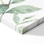 Green Leaves Nature Vertical Canvas Print