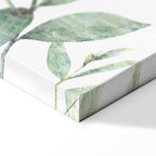 Green Leaves Nature Vertical Canvas Print