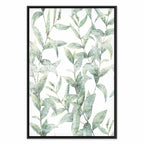 Green Leaves Nature Vertical Canvas Print