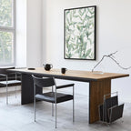 Green Leaves Nature Vertical Canvas Print