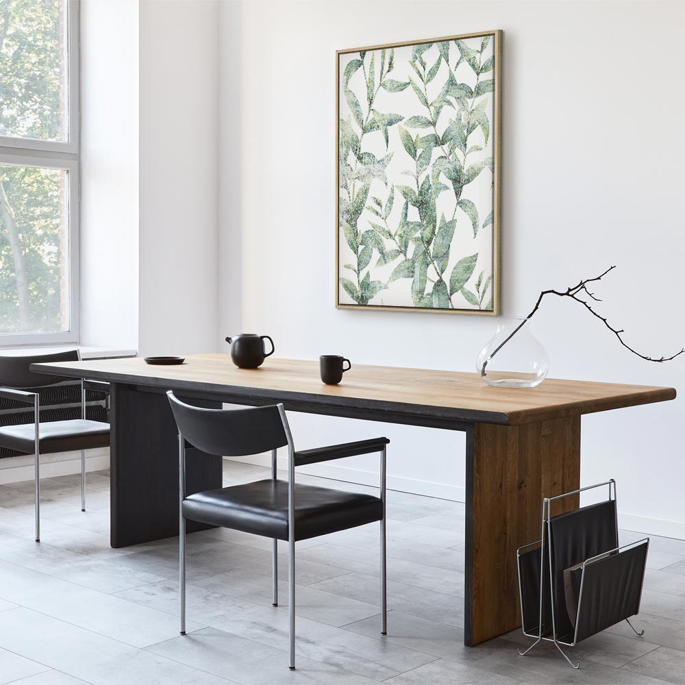 Green Leaves Nature Vertical Canvas Print