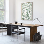 Green Leaves Nature Vertical Canvas Print