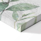 Green Leaves Nature Vertical Canvas Print