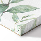 Green Leaves Nature Vertical Canvas Print