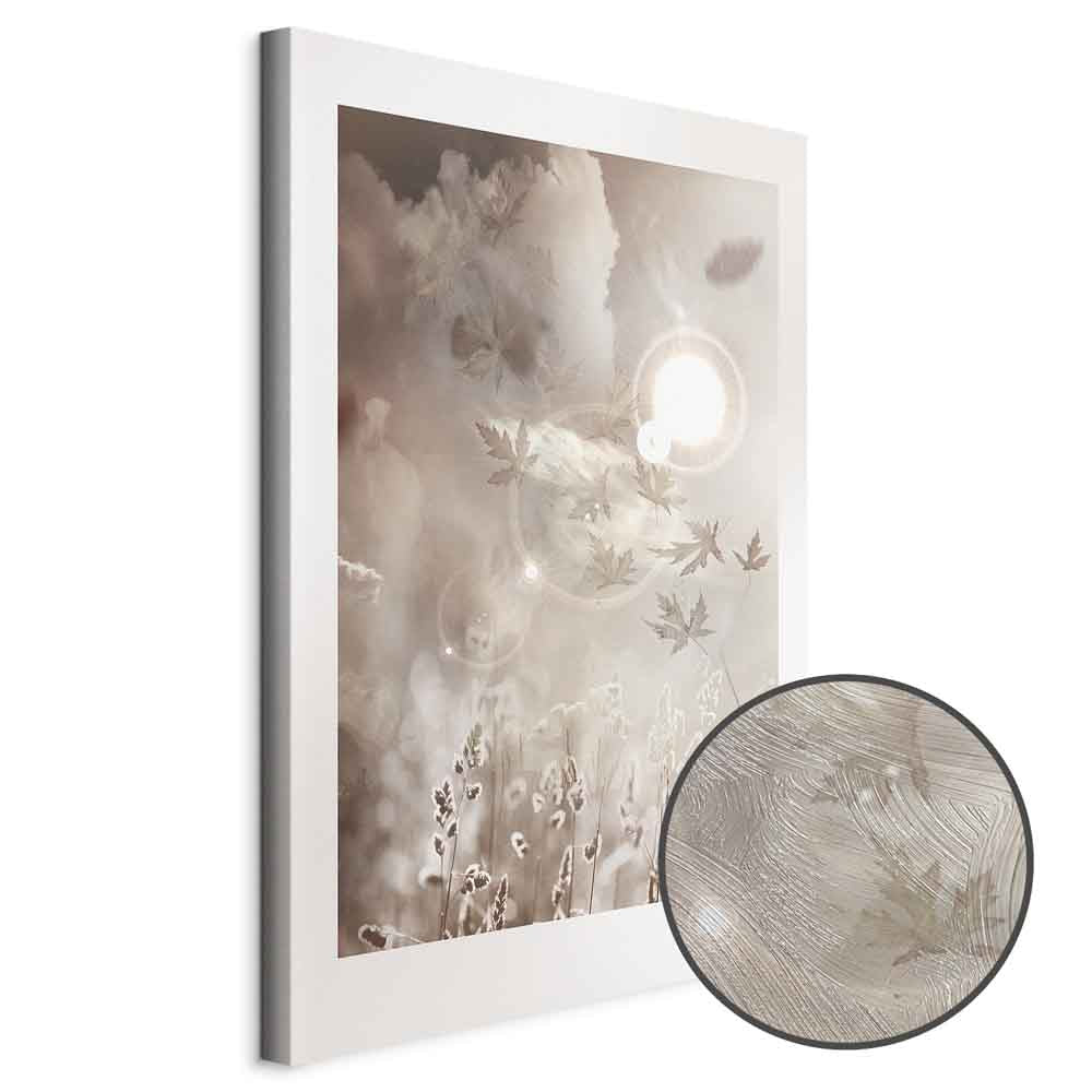 Sky Flare Fields Vertical Canvas Print