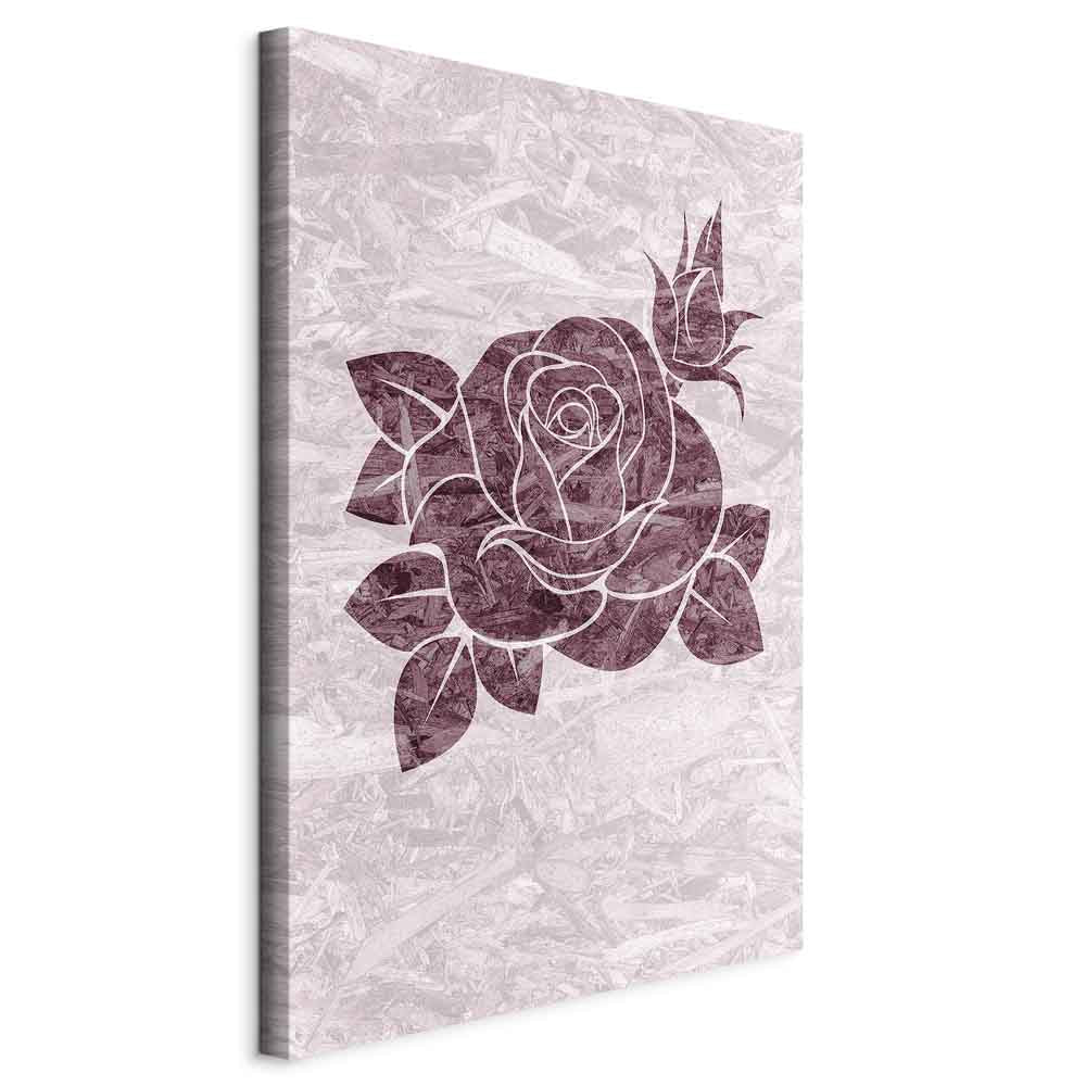 Floral Texture Vertical Canvas Print